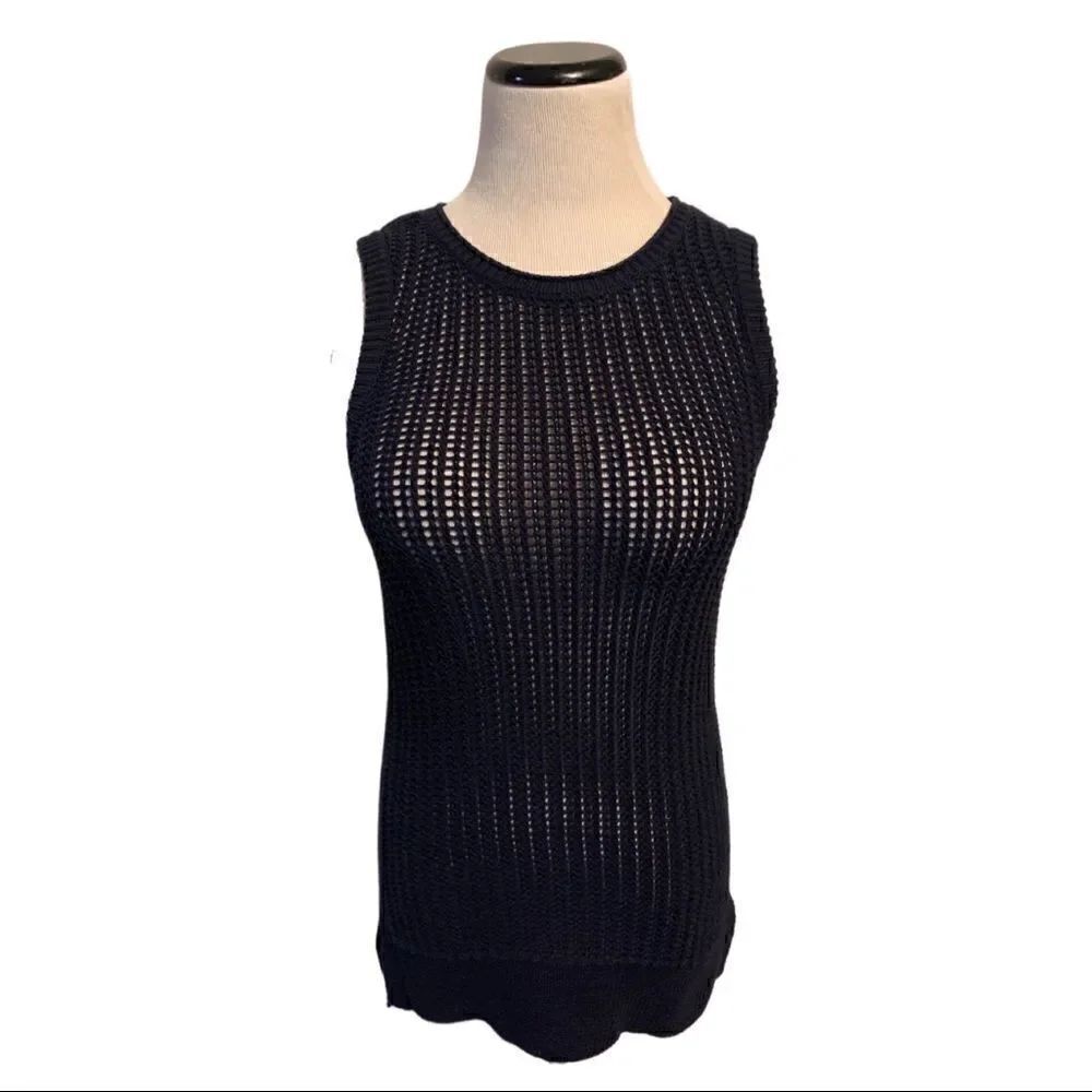 Athleta Navy Sleeveless Sweater Sz XS